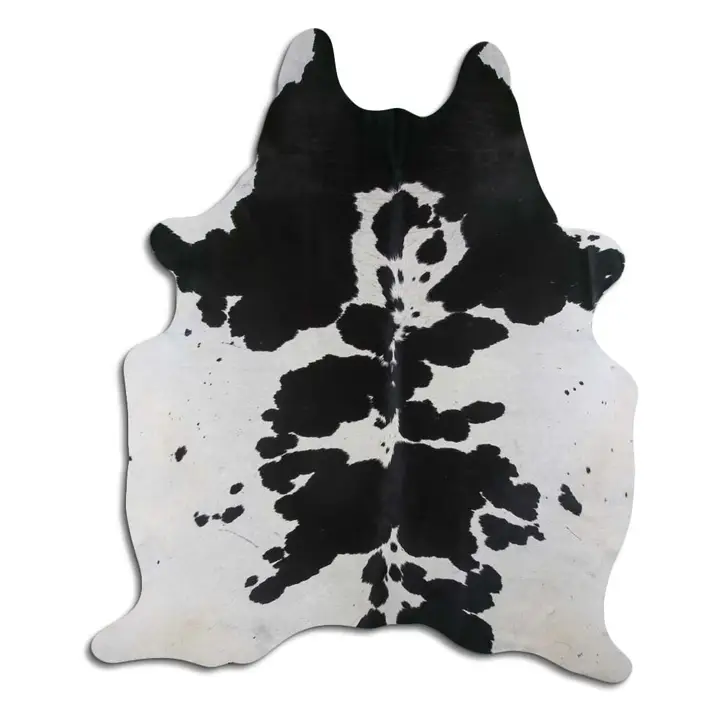 Black & White Brazilian Cowhide Rug - Image 4