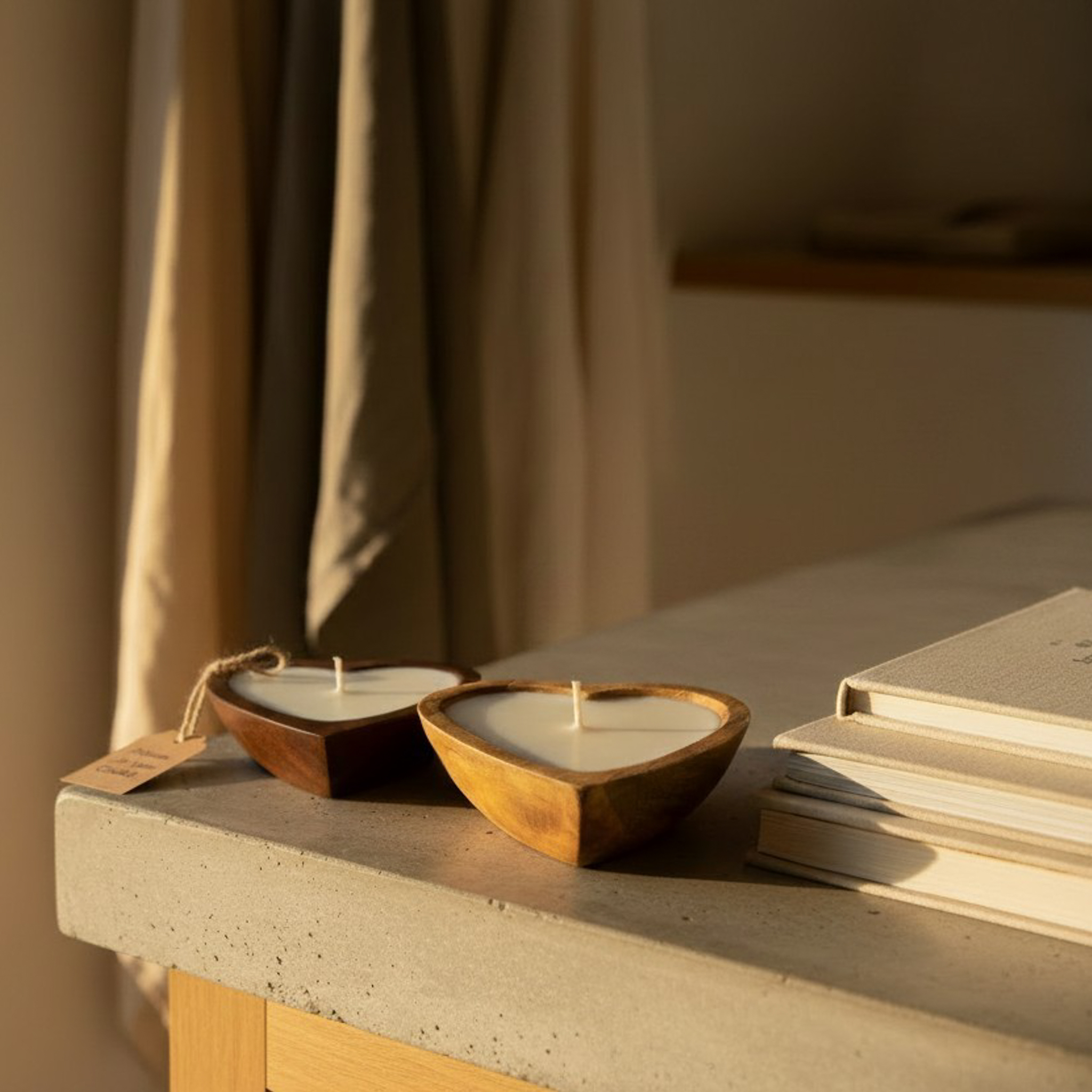 Sweet Heart Candle | Mango Wood - Image 5
