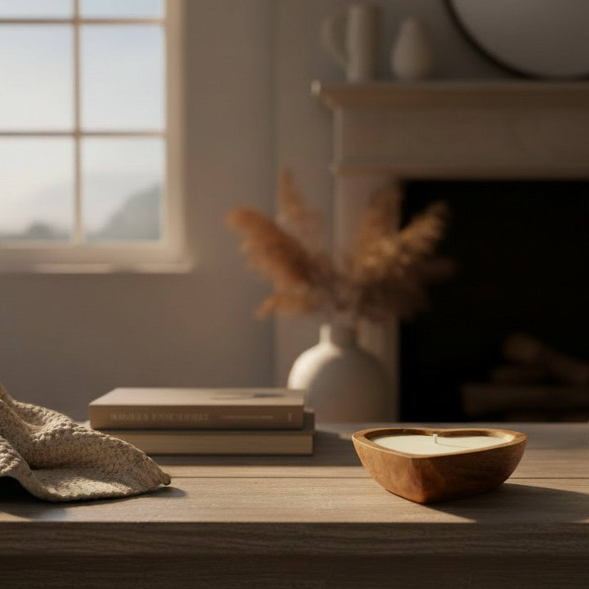 Sweet Heart Candle | Mango Wood - Image 6