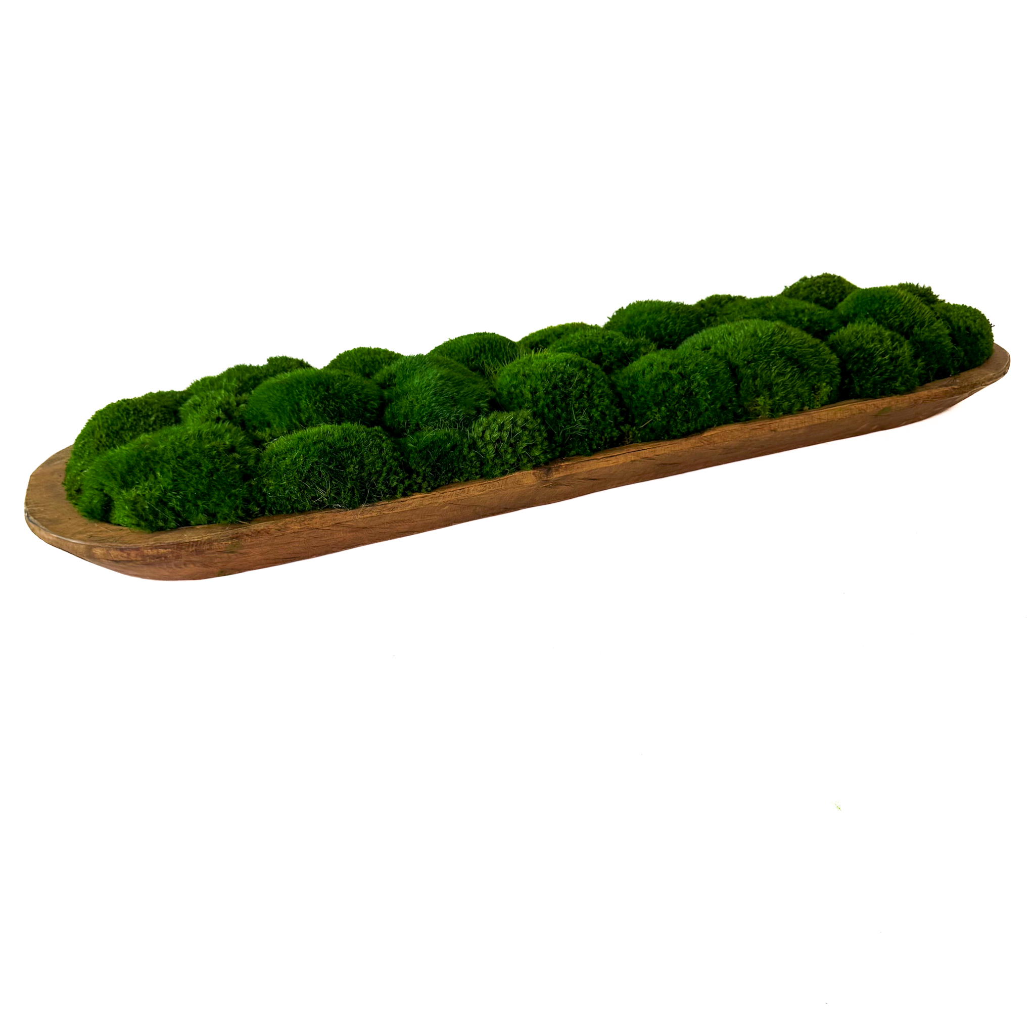 Preserved Mood Moss in Large Carved Bowl - Image 6
