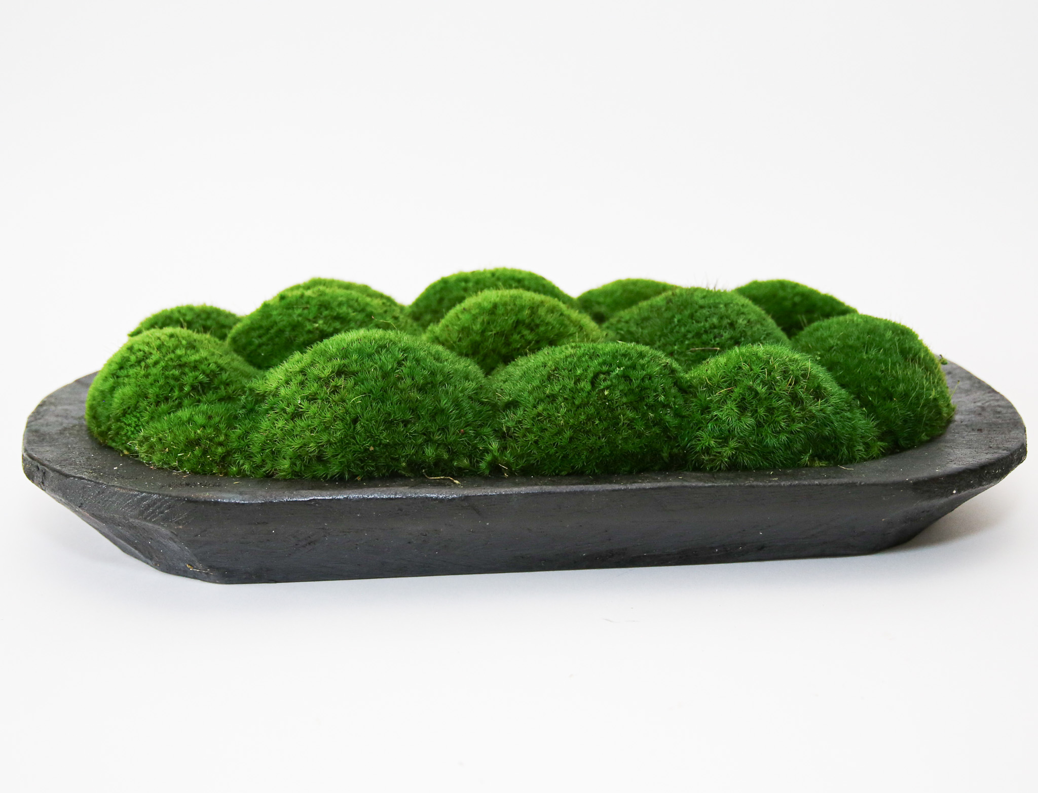 Preserved Mood Moss in Large Carved Bowl - Image 4