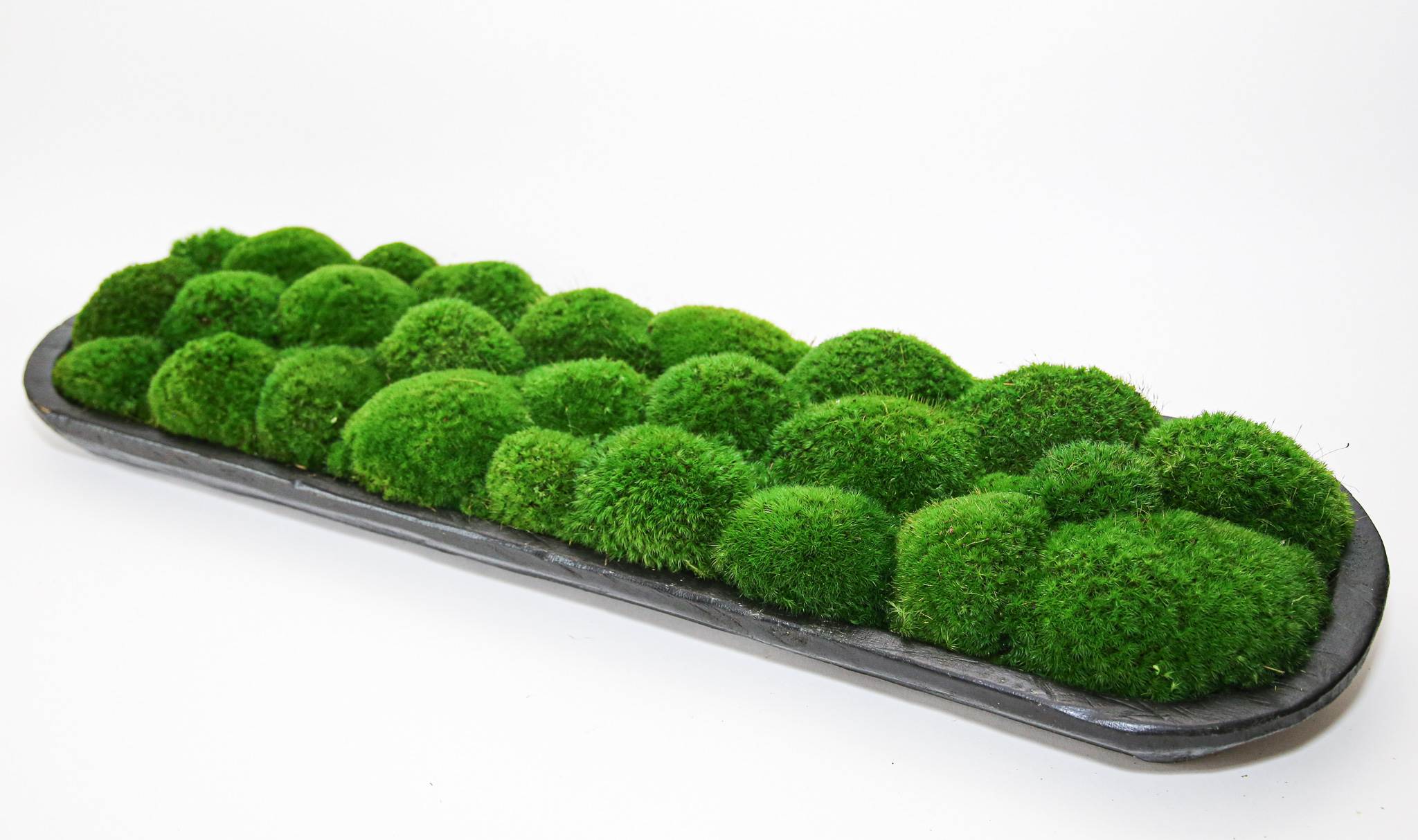 Preserved Mood Moss in Large Carved Bowl - Image 3
