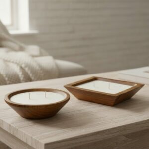 Petite 6" Round or 7" Square Bowl Candle