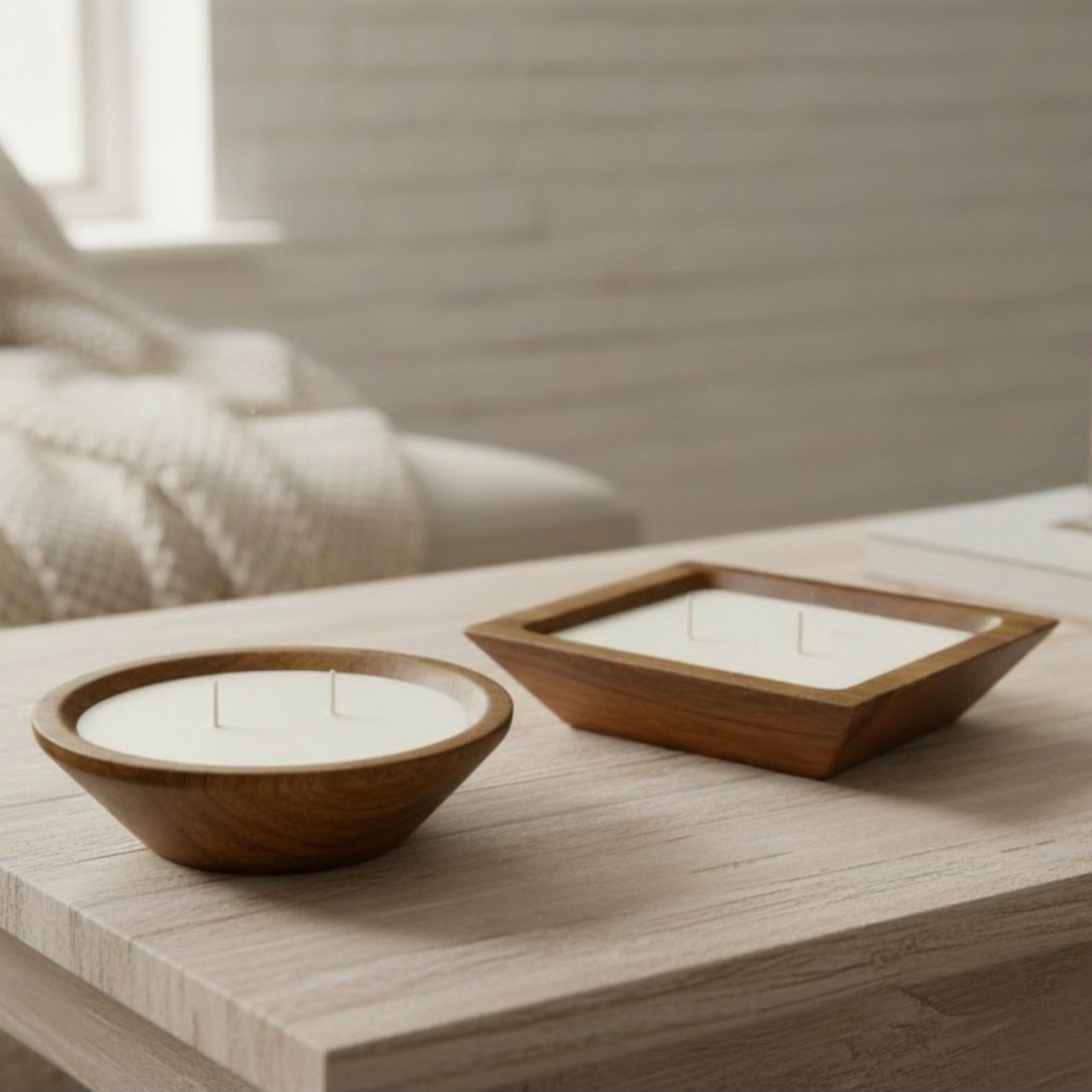 Petite 6" Round or 7" Square Bowl Candle