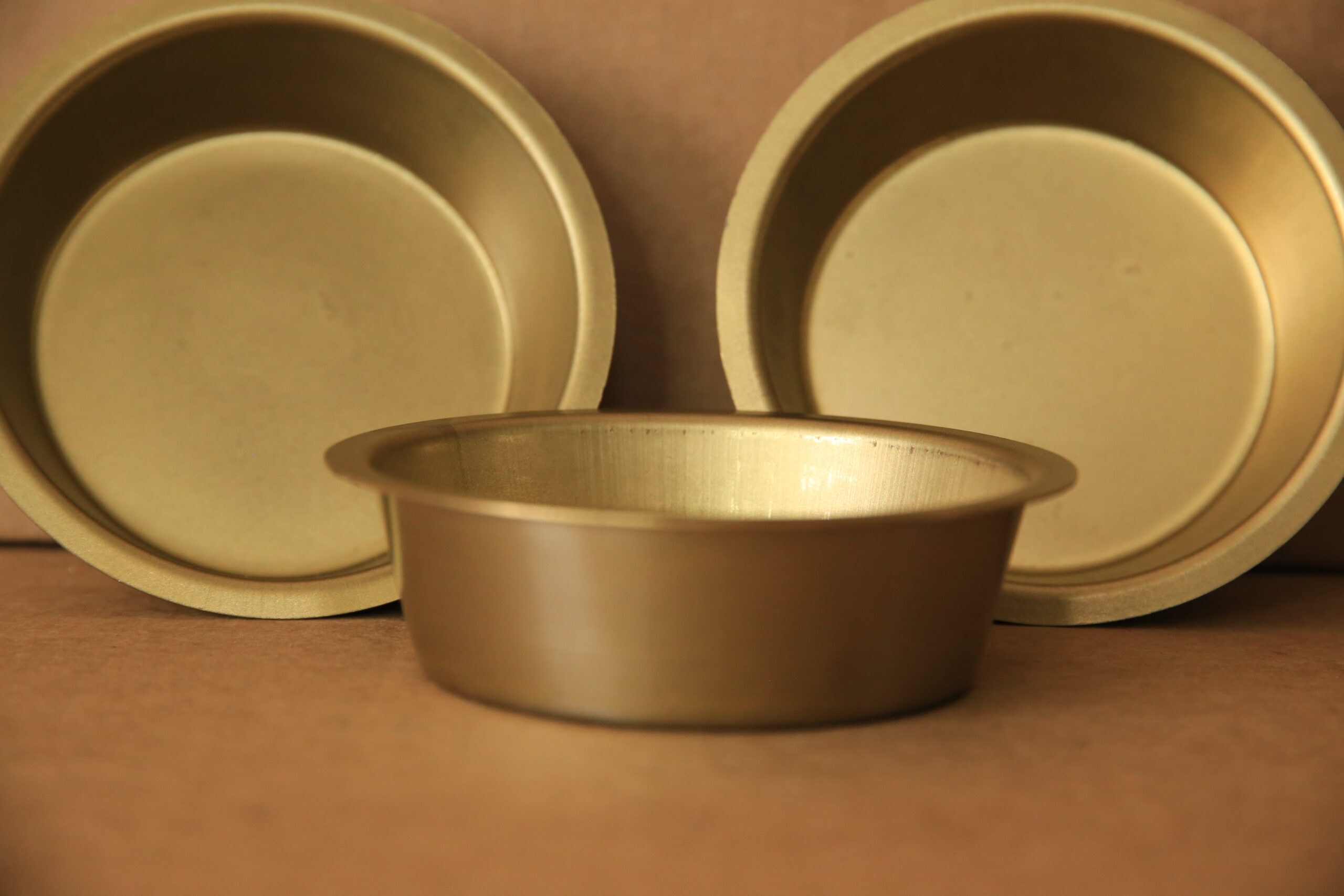 Decorative Cheese Mold Cups (Blk & Gold)