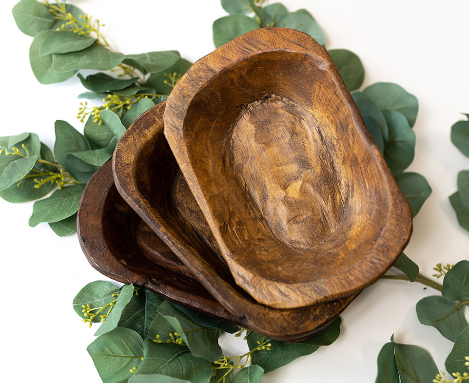 Carved Wooden Bowls