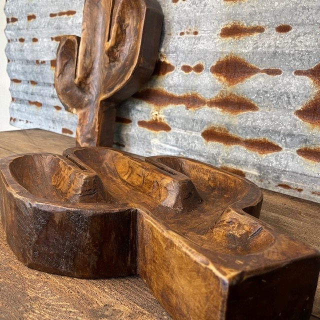 Cactus Wood Bowl - Image 2