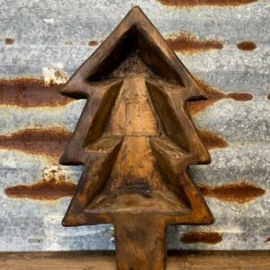 Small Christmas Tree Wood Bowl