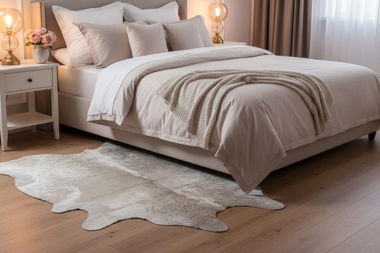 5-Piece Assorted Brazilian Cowhide Rug Bundle - Image 3