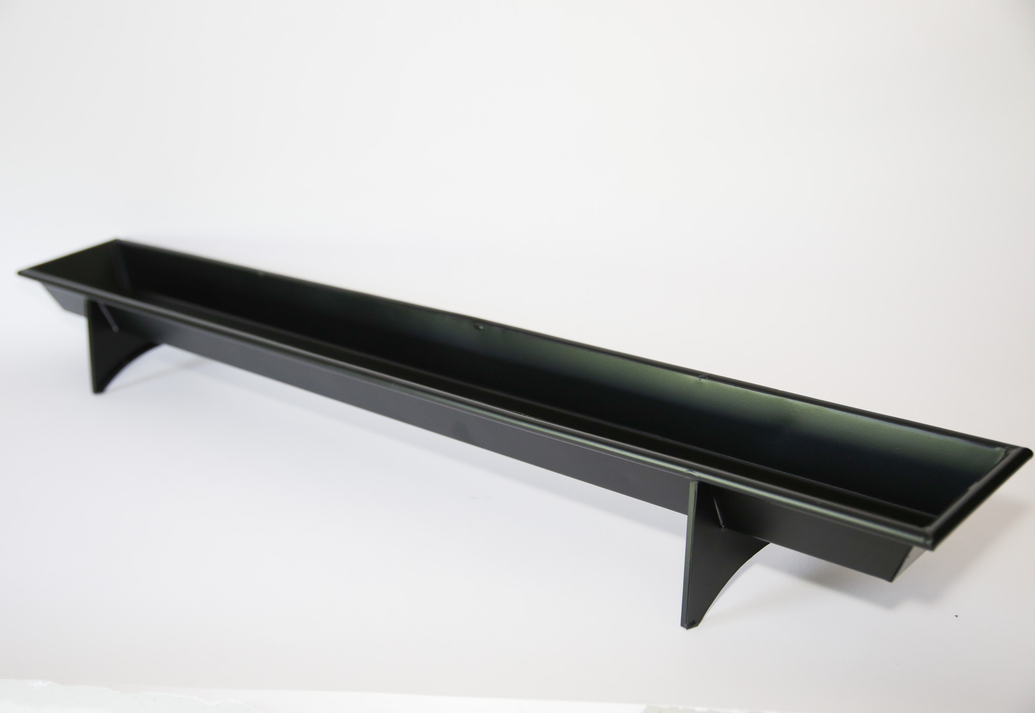 Black Zinc A-Frame Chicken Feeder (40x5x4)
