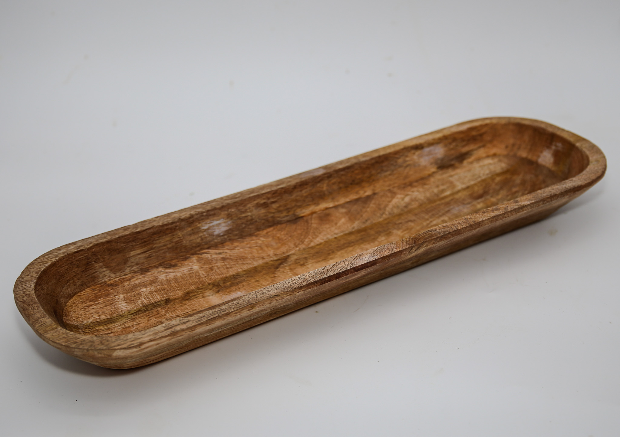 Food Safe Mango Wood 20" Bread Dish - Image 2