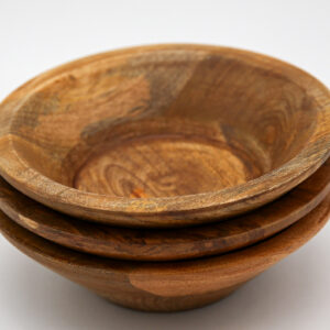 Food Safe Petite Wood 6.25" Round Bowl