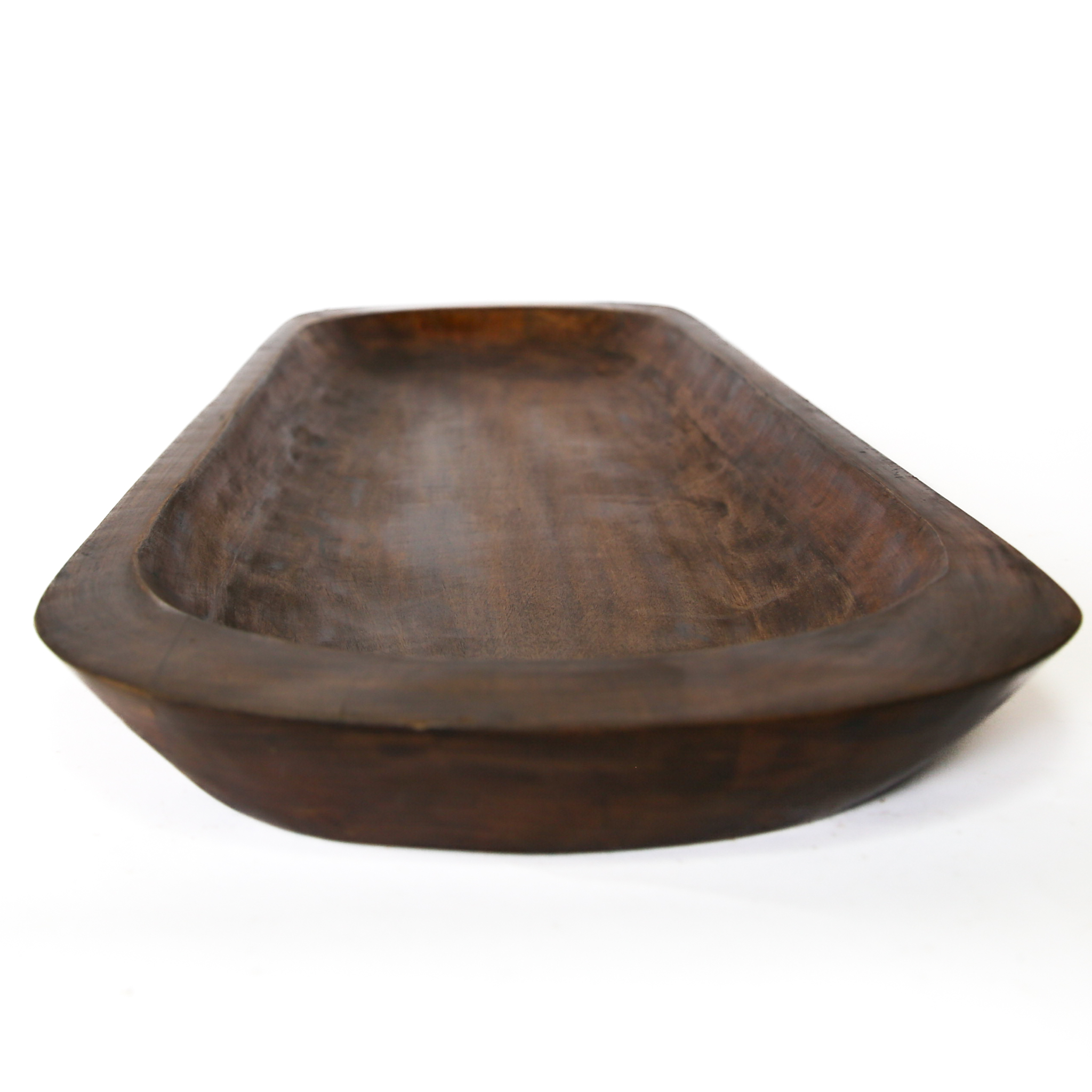 Food Safe Large Carved Bowl (Walnut and Natural) - Image 6