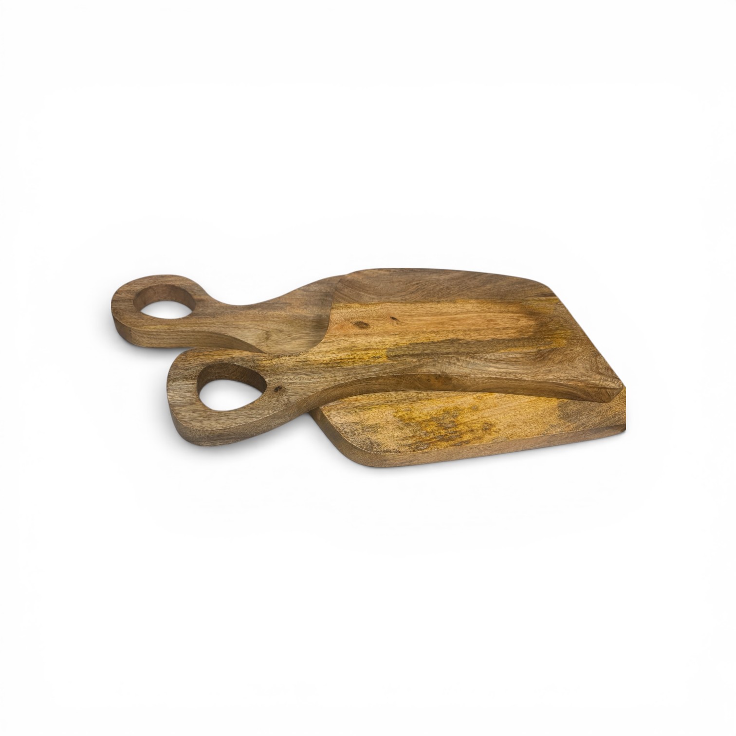 Nesting Mango Wood Cutting Board Duo - Image 3