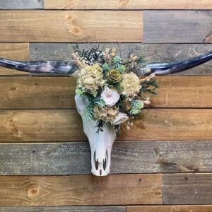 Long Horn Natural Florals